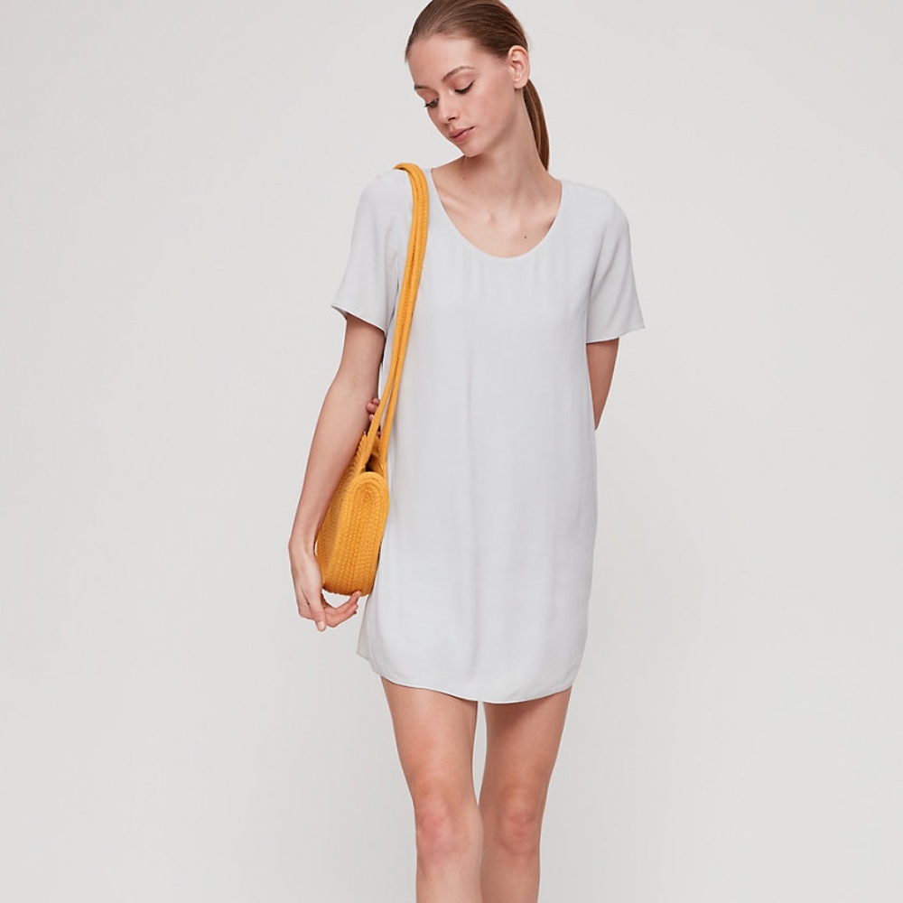 Aritzia Wilfred Free Teigen Dress Olive Green